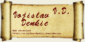 Vojislav Denkić vizit kartica